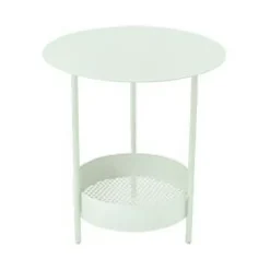 Discount FERMOB Guéridon Salsa coloris vert en acier - Ø 50 x 50 cm