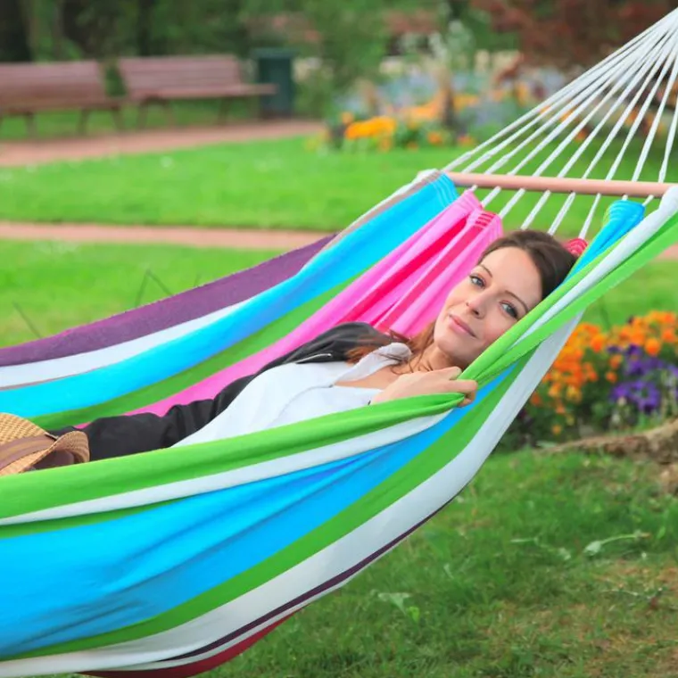 Clearance JOBEK Hamac coloris multicolore Magnifico certifié FSC® Hamac GraphiK - 300 x 140 cm