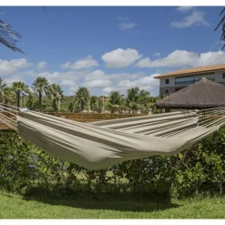 Online JOBEK Hamac coloris taupe en polypropylène Hamac Kocon - 300 x 140 cm