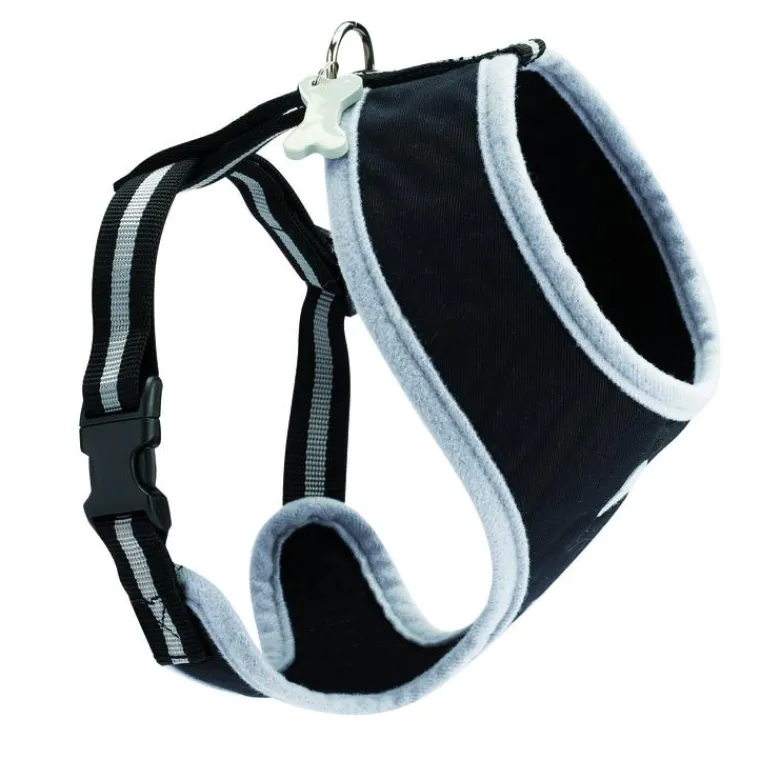 Best BOBBY Harnais tee-shirt pour chien Arlequin noir - taille XS