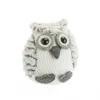 Online Hibou debout en peluche de couleur naturelle - 13 x 13 x 11 cm