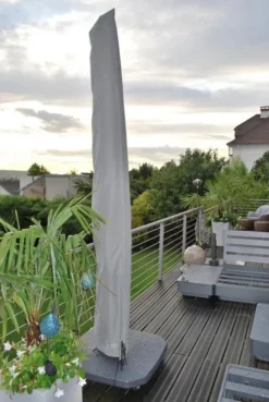 Best Housse de parasol déporté avec tuteur - MWH - 3m x 3m