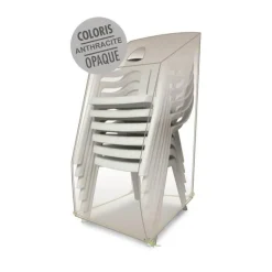 Discount JARDILINE Housse pour chaises de coloris anthracite en polyester