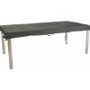 New STERN Housse pour plateau rectangulaire coloris gris en coton polyester - 160 x 90 cm