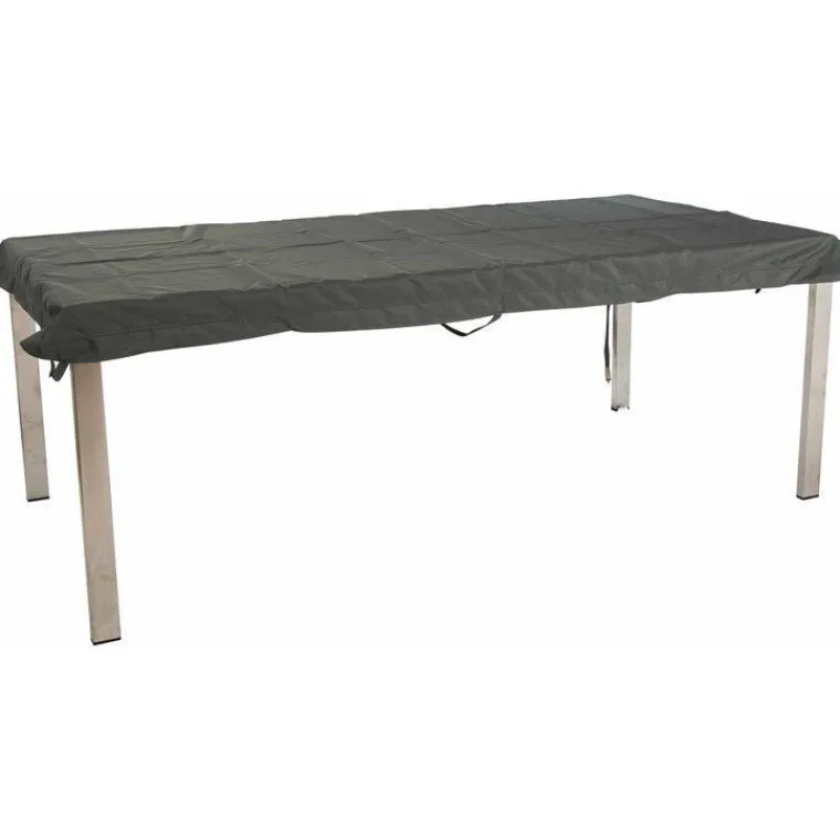 New STERN Housse pour plateau rectangulaire coloris gris en coton polyester - 160 x 90 cm