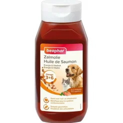 Hot BEAPHAR Huile de saumon pour chien et chat - 430 ml