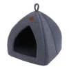 New WOUAPY Igloo pour chat gris Teddy petit modèle - 35 x 35 x 38 cm