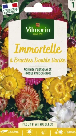 Sale VILMORIN Immortelle à Bractées Double Variée - graines à semer