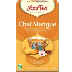 YOGI TEA Infusion chai mangue - 17 sachets