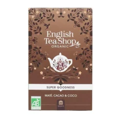 ENGLISH TEA SHOP Infusion maté, cacao et coco bio - 20 sachets