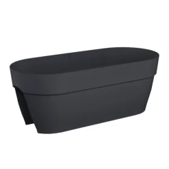 Discount ELHO Jardinière en polypropylène anthracite Vibia Campana flower bridge - 60 cm