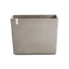 Clearance ECOPOTS Jardinière Paris coloris taupe en plastique recyclé - 85 x 40 x 65 cm - 220 L