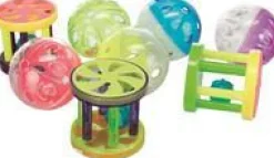 Sale TRIXIE Jouet balle ou rouleau en plastique avec clochette - Ø 4,5 cm