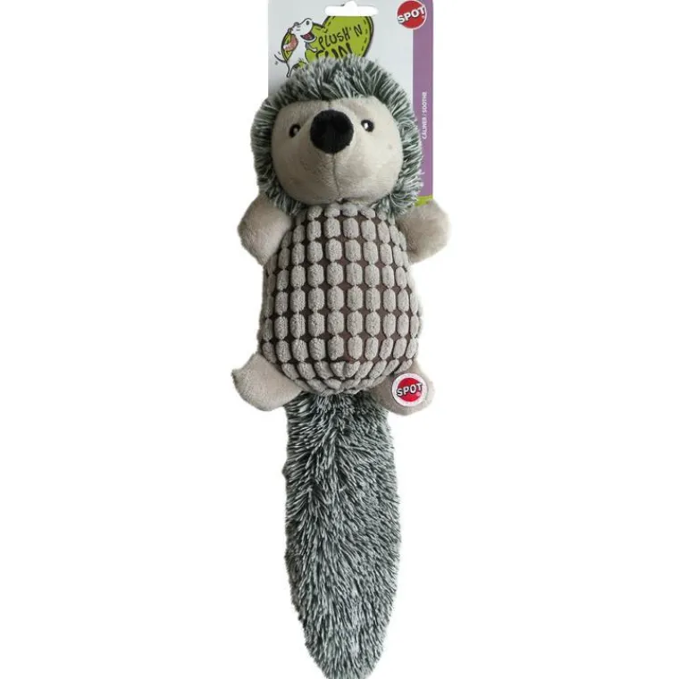 Best GIRARD Jouet chien herissoft gris spot 40cm