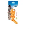 Online DUVOPLUS Jouet pour chat coloris orange peluche interactive - 17 x 4,5 x 4 cm