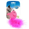 Hot DUVOPLUS Jouet pour chat coloris rose souris en laine - 10 x 6 x 4 cm