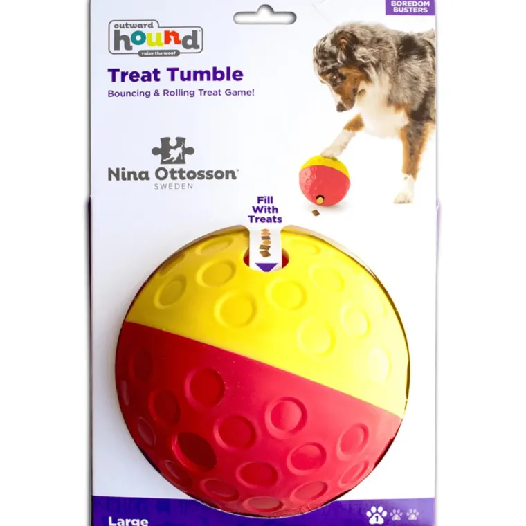 Clearance NINA OTTOSSON Jouet pour chien coloris rouge balle à friandises – Taille L