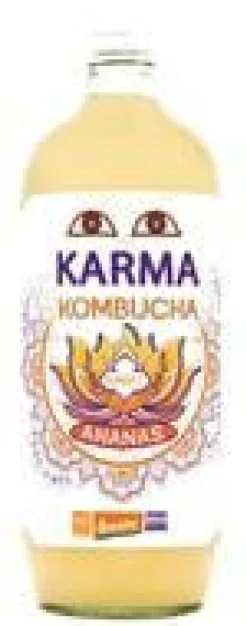 Hot KARMA kombucha sunset ananas bio en bouteille de verre - 1 litre