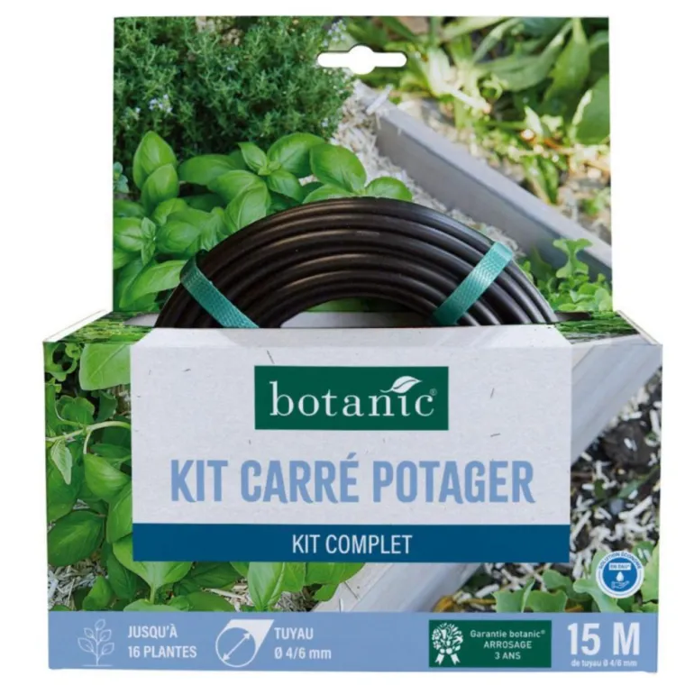 BOTANIC® Kit pour carré potager - Arrosage goutte à goutte