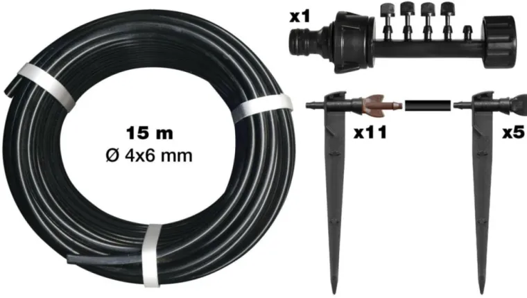 BOTANIC® Kit pour carré potager - Arrosage goutte à goutte