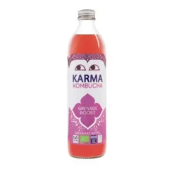 Online KARMA Kombucha au jus de grenade. La bouteille de 500 ml