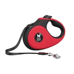 Sale MARTIN SELLIER Laisse sangle rétractable rouge pour chien 3 m