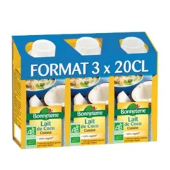 Outlet BONNETERRE Lait de coco de cuisine en briquette 200 ml x3