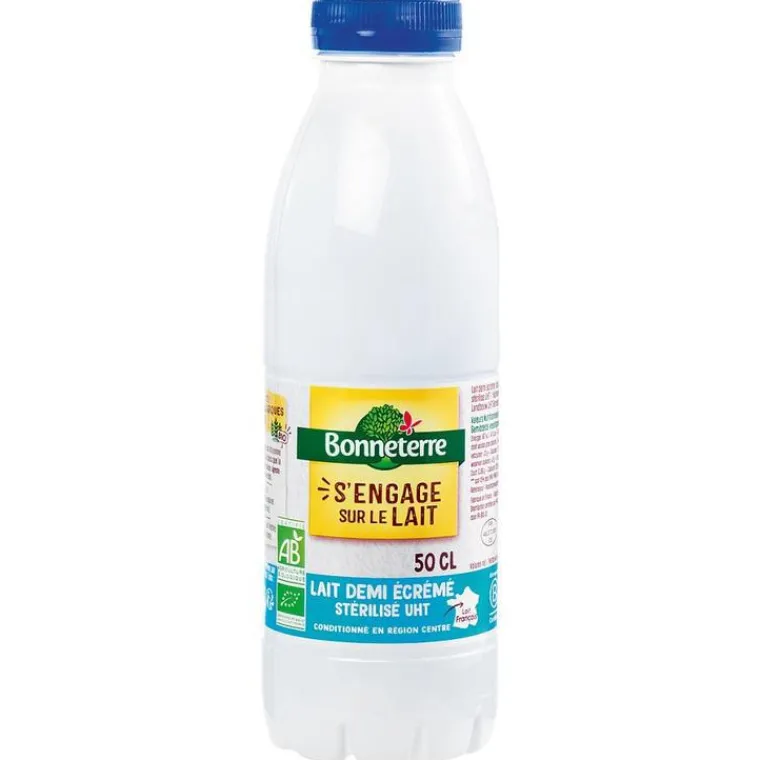 Sale BONNETERRE Lait UHT demi écrémé bio - 50 cl