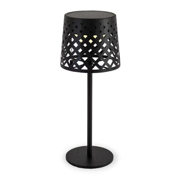 Clearance NEWGARDEN Lampe solaire Gretita coloris noir effet blanc chaud en métal - Ø 10 x 30 cm