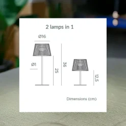 Best NEWGARDEN Lampe solaire Okinawa coloris marron effet blanc chaud en métal - 20 à 30 cm