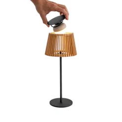 Best NEWGARDEN Lampe solaire Okinawa coloris marron effet blanc chaud en métal - 20 à 30 cm