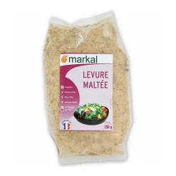 MARKAL Levure maltée bio en sachet de 250 g