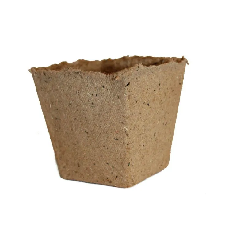 Sale JANY Lot de 20 godets carrés biodégradables - 8 x 8 cm