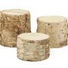 Hot AUBRY GASPARD Lot de 3 supports en bouleau - Ø 12 cm