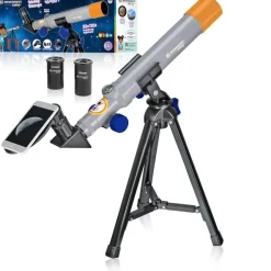 Sale BRESSER Lunette astronomique compacte enfant grise - 34 x 5,5 x 5,5 cm