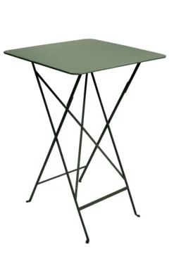 Outlet FERMOB Mange debout Bistro coloris vert en acier - 71 x 71 x 105 cm