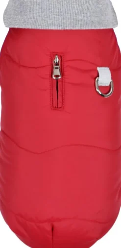 New BOBBY Manteau pour chien coloris rouge doublé polaire Contraste - Taille 25XS