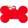 Discount MYFAMILY Médaille basic os XL pour chien en aluminium rouge