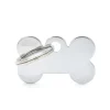 Discount MYFAMILY Médaille basic petit os pour chien en laiton argenté