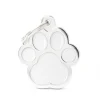 Clearance MYFAMILY Médaille classic grande patte blanche pour chien en acier