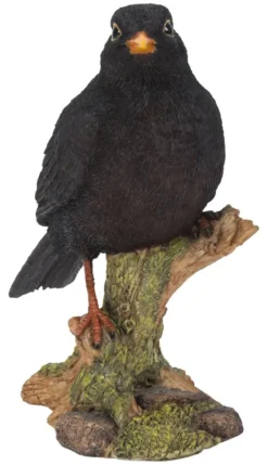 Best RIVIERA Merle noir en résine - 16 cm