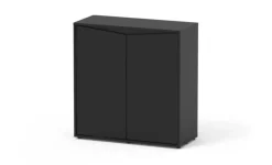 Online AQUATLANTIS Meuble pour aquarium en bois coloris noir 2 portes Prestige 80 - 80 x 35 x 83 cm