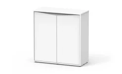 Online AQUATLANTIS Meuble pour aquarium en bois coloris blanc 2 portes Prestige 80 - 80 x 35 x 83 cm
