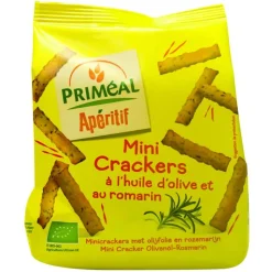 Outlet PRIMÉAL Mini crackers à l'huile d'olive et au romarin 100 g PRIMEAL