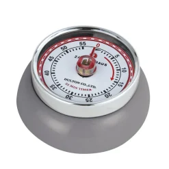 Clearance BASTIDE Minuteur en acier coloris gris Zassenhaus Speed - Ø 9,2 x H 4 cm