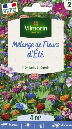Hot VILMORIN Mélange de fleurs d'été - graines à semer pour 4 m² de surface