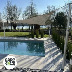 Online GARD & ROCK Mât pour voile d'ombrage téléscopique coloris gris en aluminium Gard&Rock - Ø 10 cm