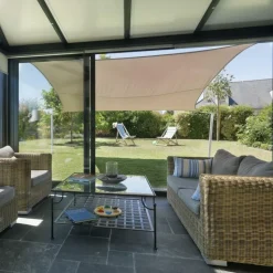 Online GARD & ROCK Mât pour voile d'ombrage téléscopique coloris gris en aluminium Gard&Rock - Ø 10 cm