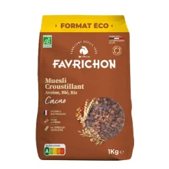 Sale FAVRICHON Muesli croustillant cacao bio - 1 kg