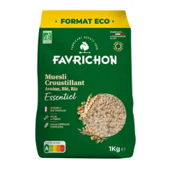 New FAVRICHON Muesli croustillant essentiel bio - 1 kg